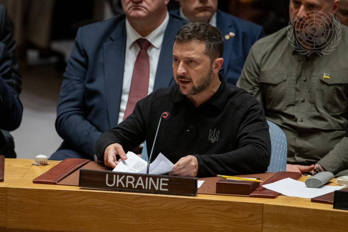 Zelenskyy Tells UN Leaders That Russia Must Be "Forced" Into Peace ...